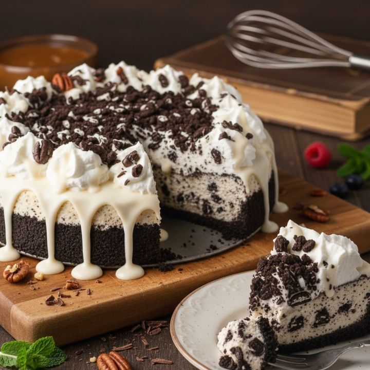 Cheesecake de Oreo casero