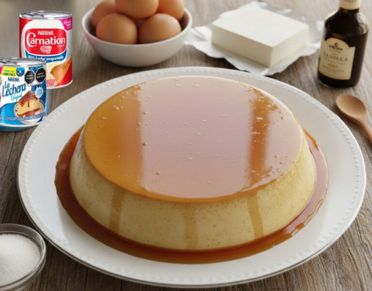 Flan Napolitano casero tradicional
